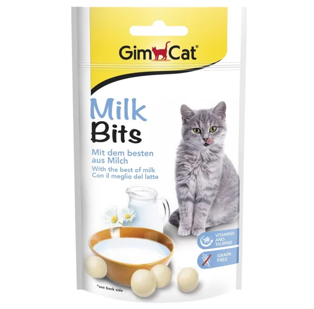 Таблетки GimCat Milk Bits, для кошек, 40 г