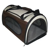 Сумка Croci Fast&Easy для собак, нейлон, коричнево-бежевый, 29×29×44 см