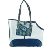 Сумка Croci Invisible Python для кошек и собак мелких пород, прозрачный ПВХ, 11×21×31 см