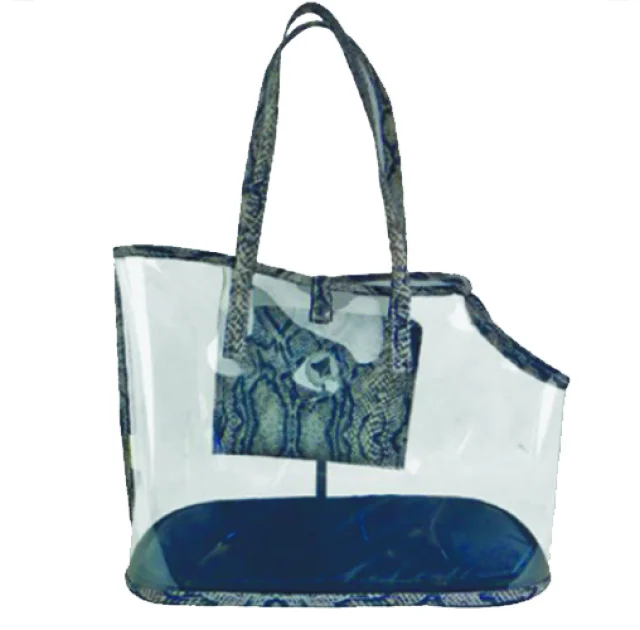 Сумка Croci Invisible Python для кошек и собак мелких пород, прозрачный ПВХ, 11×21×31 см