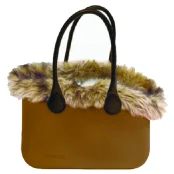 Сумка Croci Mademoiselle Coffee для кошек и собак, искусственный мех, коричневый, 40×28×20 см