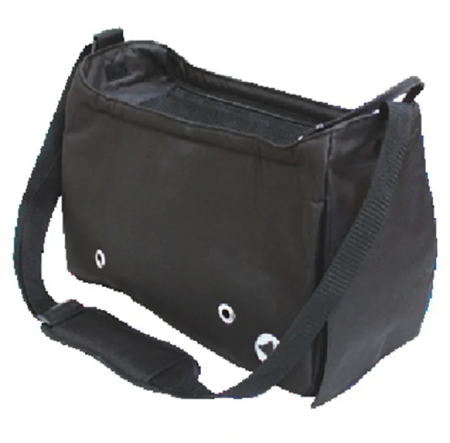 Сумка-переноска Croci Megan для котів і собак дрібних порід, текстиль, чорний, 40×20×27 см