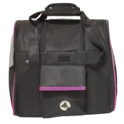 Сумка-переноска Croci Scarlett для кошек и собак мелких пород, текстиль, чёрный, 38×26×31 см