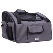 Сумка-перевозка Croci на сиденье авто, для собак и кошек, текстиль, серый, 41×34×30 см