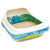 Пакет Croci для кошачьего туалета, с пластиковый с ручками, 14.5×23.5×23.5 см, 10 шт, цена за уп.