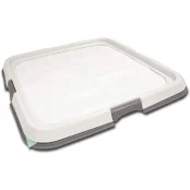 Туалет-рамка под пеленку Croci для приучения щенка к месту туалета, серый, 60×60 см