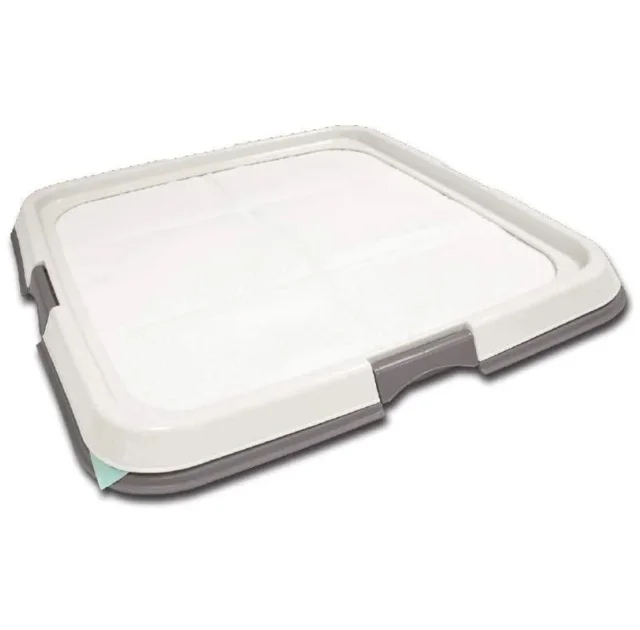 Туалет-рамка під пелюшку Croci для привчання щеняти до місця туалету, сірий, 60×60 см