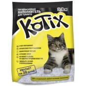 Силикагелевый наполнитель Kotix для кошачьего туалета, 3.8 л