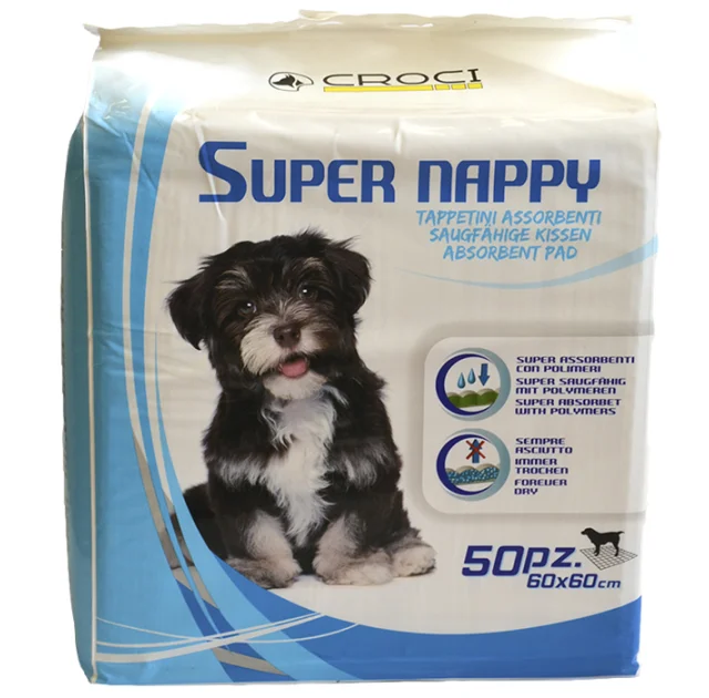 Пеленки Croci Super Nappy для собак, 60×60 см, 50 шт