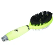 Расческа-щетка 2 в 1 для собак и кошек, силиконовая ручка, 7×24.5 см