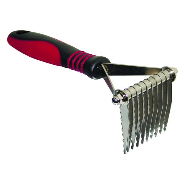 Колтунорез Croci CaniAMici для собак і котів, кутовий, 10 лез, 7×18 см