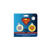 Адресник WAUDOG Smart ID з QR-паспортом, малюнок "Супермен вантажу", діаметр 25 мм