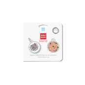 Адресник WAUDOG Smart ID з QR-паспортом, малюнок "Авокадо", діаметр 25 мм