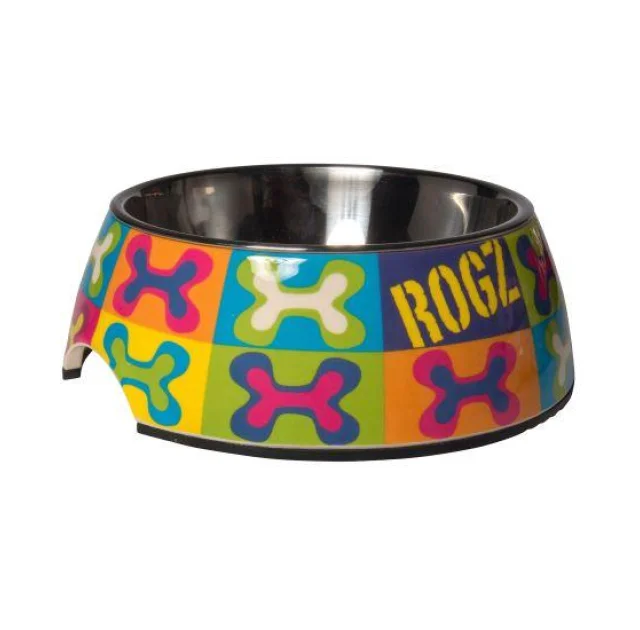 Миска Rogz Bubble для собак, поп арт, 160 мл