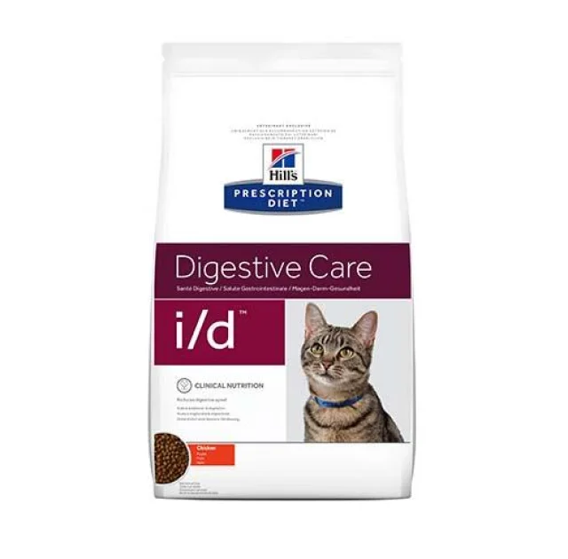 Сухой корм Hill's Prescription Diet Feline i/d Digestive Care для кошек, с курицей, 400 г