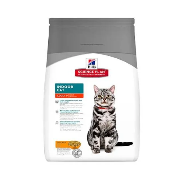 Сухой корм Hill's Science Plan Feline Adult Indoor Cat для малоактивных кошек, с курицей, 4 кг