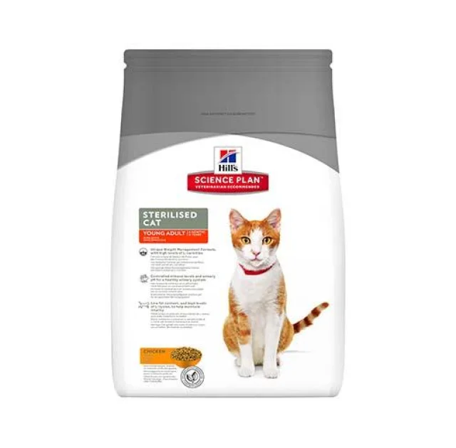 Сухий корм Hill's Science Plan Feline Young Adult Sterilised Cat для стерилізованих котів, з куркою, 3.5 кг