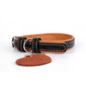 Ошейник Waudog Soft черный верх, ширина 15 мм, длина 27-36 см