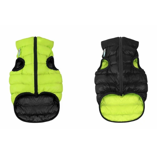 Двусторонняя куртка AiryVest M50 для собак, салатово-черная