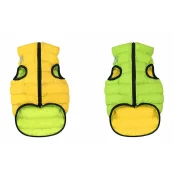 Двусторонняя куртка AiryVest S40 для собак, салатово-желтая