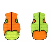 Двостороння куртка AiryVest XS22 для собак, оранжево-салатова
