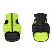 Двостороння куртка AiryVest XS22 для собак, салатово-чорна