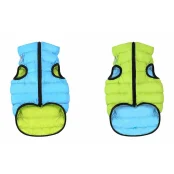 Двусторонняя куртка AiryVest M45 для собак, салатово-голубая