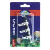 Кран на три выхода (металл) для шланга 4_6мм Aqua Nova NV-S3