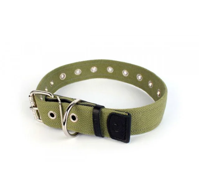 Ошейник Collar Брезент, х/б, тесьма со светоотражающей нитью, ширина 35 мм, длина 63 см