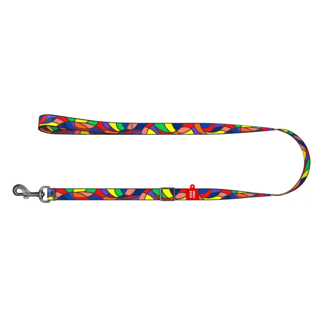 Поводок WAUDOG Nylon для собак, Витраж, ширина 25 мм, длинна 152-183 см