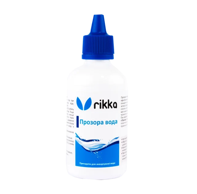 Засіб Rikka Прозора вода, для догляду за водою в акваріумі, 100 мл (WT-151)