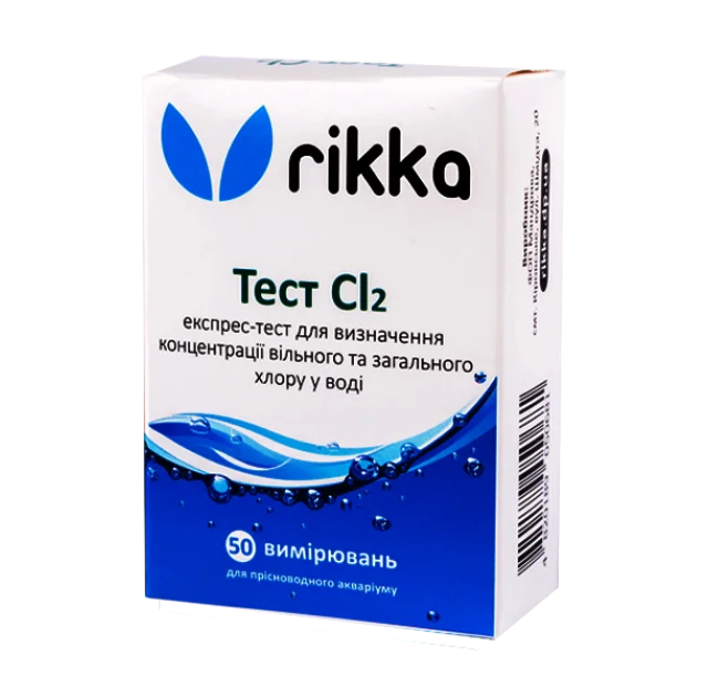 Тест Rikka Cl2 для определения концентрации свободного и общего хлора в воде (T-112)