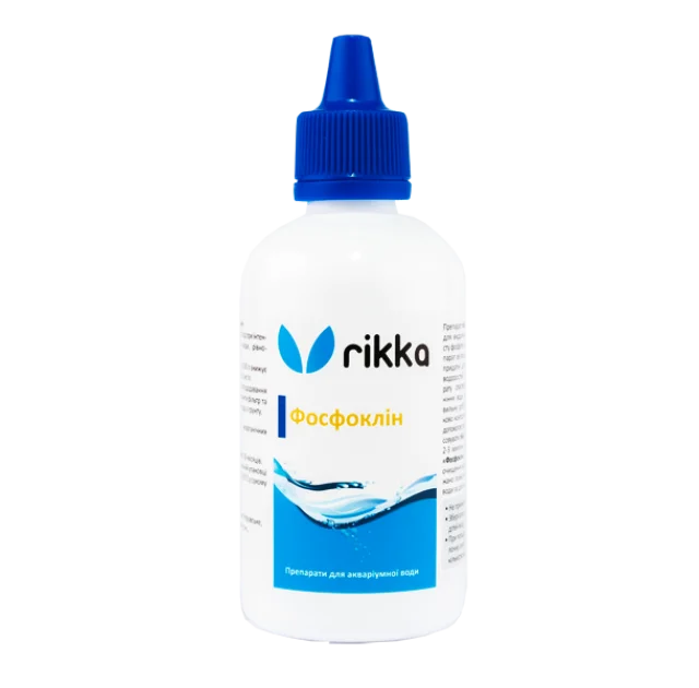 Средство Rikka Фосфоклин, для удаления избыточной концентрации фосфатов из прудовой воды, 100 мл (WT-131)