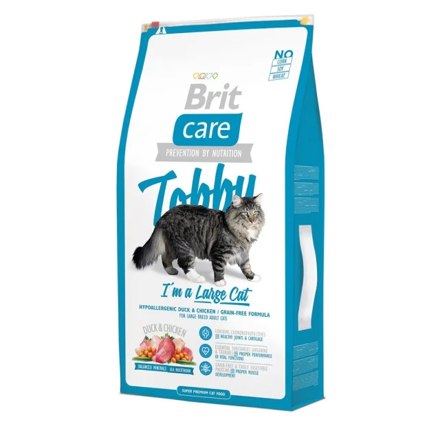 Сухой корм Brit Care Cat Tobby I am a Large Cat, для кошек крупных пород, 7 кг