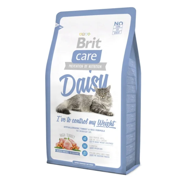 Сухой корм Brit Care Cat Daisy I have to control my Weigh, для кошек с избыточным весом, 2 кг