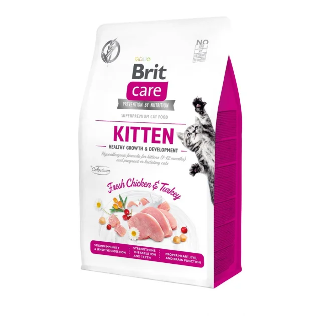 Сухой корм Brit Care Kitten HGrowth & Development, для котят, 0.4 кг