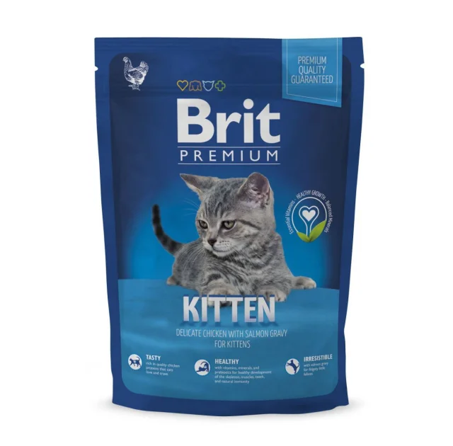 Сухой корм Brit Premium Cat Kitten, для котят, 1.5 кг