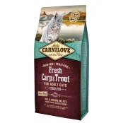 Сухой корм Carnilove Fresh Carp & Trout Sterilised for Adult cats , для стерилизованных кошек, 6 кг