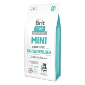 Сухий корм Brit Care GF Mini Light & Sterilised, для собак малих порід, 7 кг