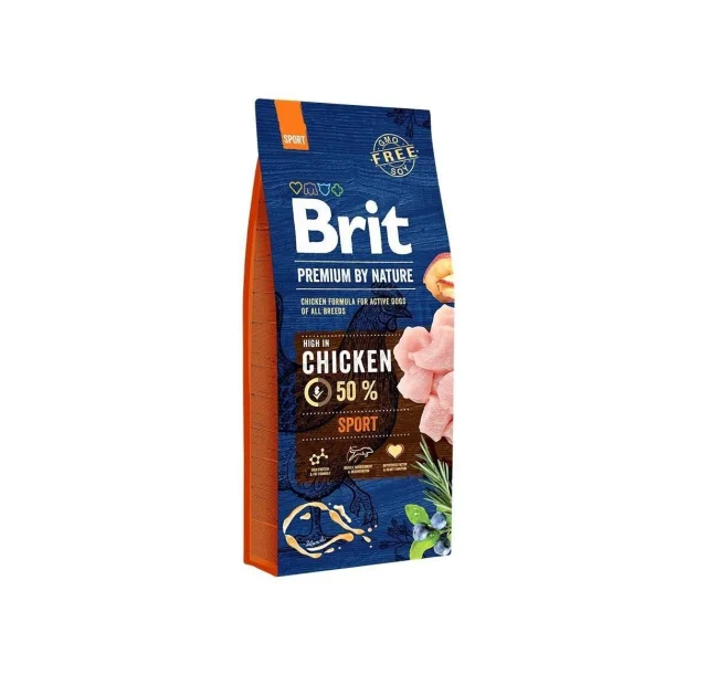 Сухий корм Brit Premium Dog Sport, для собак, 15 кг