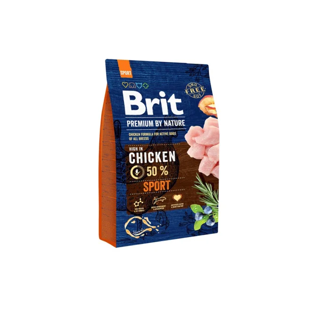 Сухой корм Brit Premium Dog Sport, для собак, 3 кг