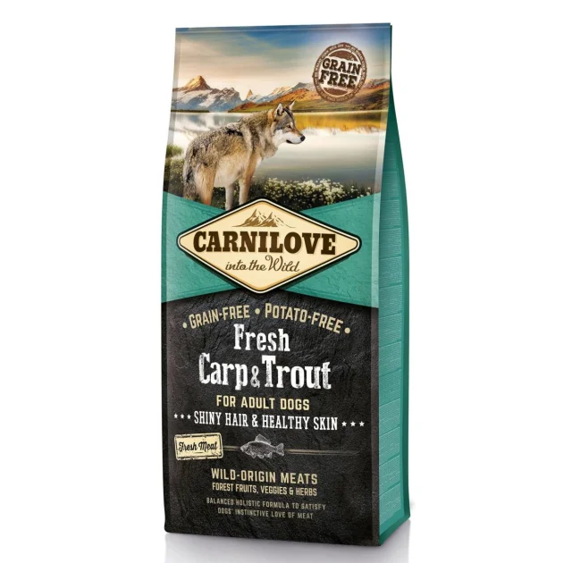 Сухой корм Carnilove Fresh Carp & Trout  for Adult dogs, для собак, 12 кг