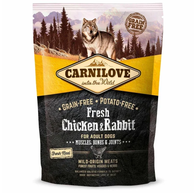 Сухий корм Carnilove Fresh Chicken & Rabbit for Adult dogs, для собак, 1.5 кг