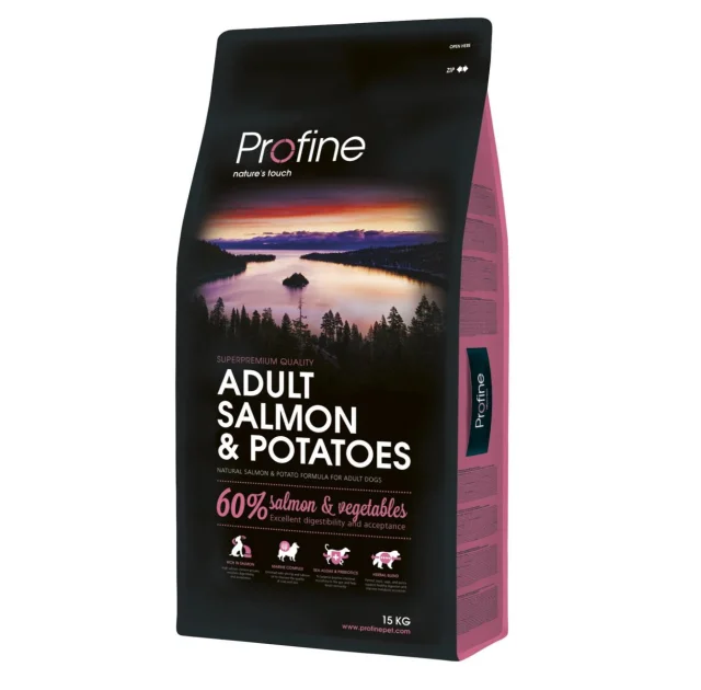 Сухий корм Profine Adult Salmon, для собак, з лососем, 15 кг