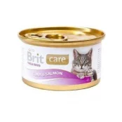 Консерва Brit Care Cat, для кошек, тунец и лосось, 80 г