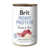 Консерва Brit Mono Protein Dog, для собак, з ягням і темним рисом, 400 г Консерва Brit Mono Protein Dog, для собак, з ягням і темним рисом, 400 г