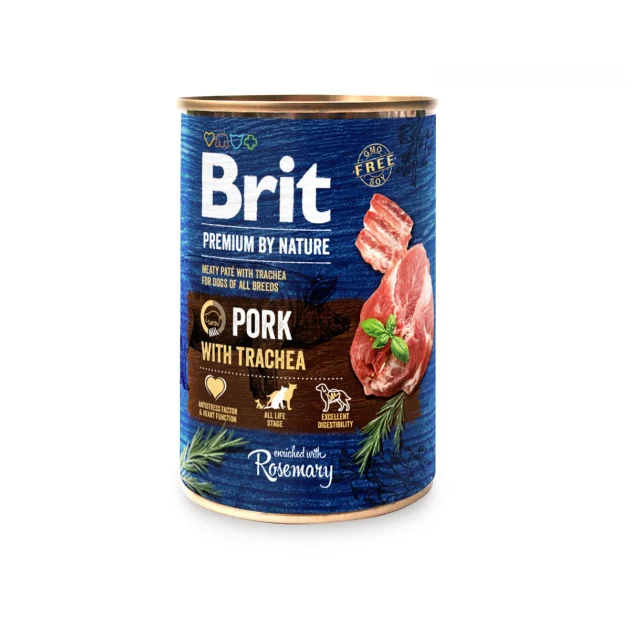 Консерва Brit Premium by Nature, для собак, свинина, 400 г