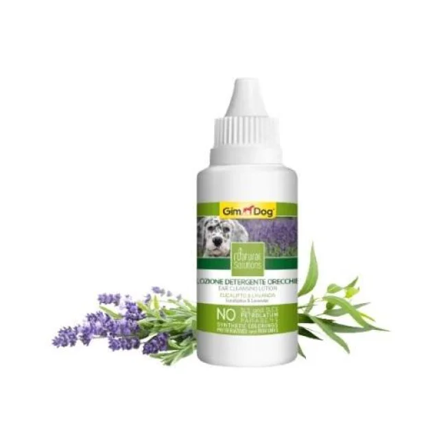 Лосьйон GimDog Natural Solutions P-ON, для чищення вух для собак, 50 мл