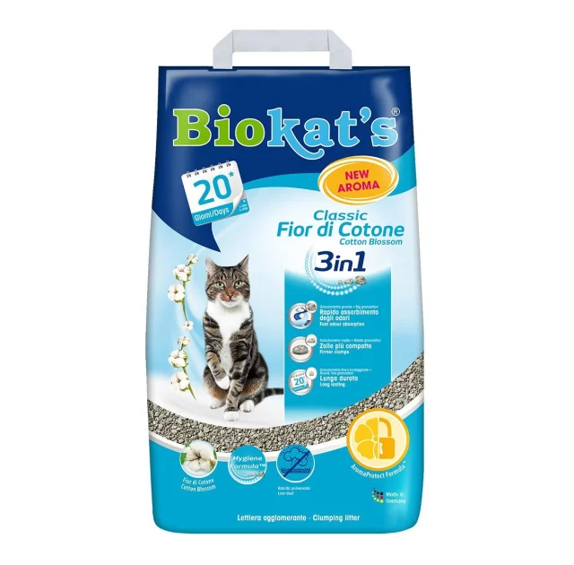 Наповнювач Biokats FIOR di COTTON, для котячого туалету, 10 л