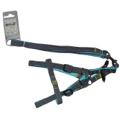 Набор шлейка и поводок AnimAll Denim, голубой, 1.5×120 см/1.5×36-46 см